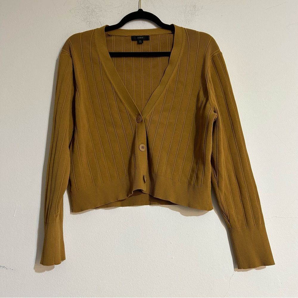 J. Crew Supersculpt V-Neck Cardigan Sweater Size XL Stretch Casual Fall